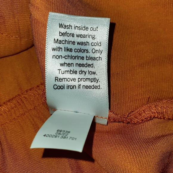 Women Lauren Conrad's spaghetti strap burnt orange dressy top Size XL - Picture 6 of 8